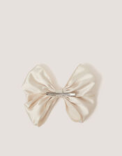 Satin Bow Hair Clip, , large