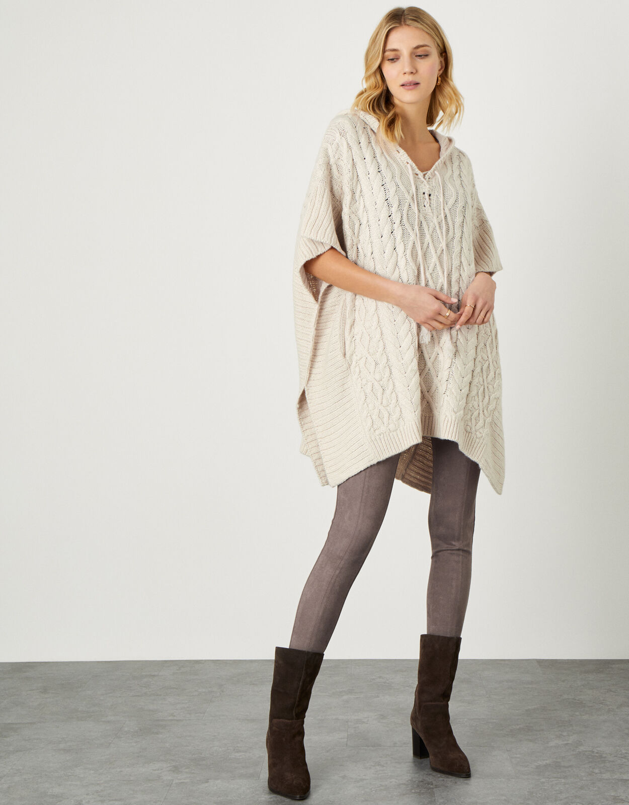 Cecily Suedette Leggings Brown 