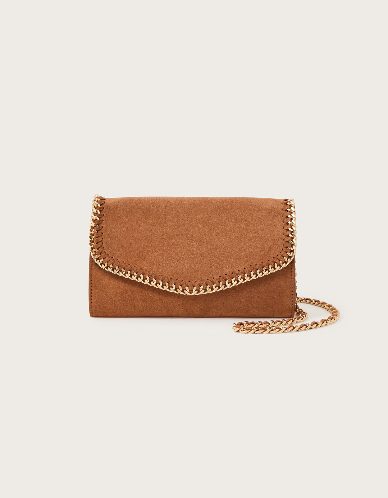 Large tan top cross body bag