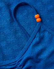 Broderie Cut Out Swimsuit, Blue (BLUE), large