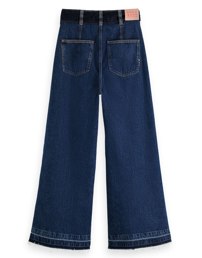 Scotch and Soda Wave Flare Jeans Shorter Length, Blue (INDIGO), large