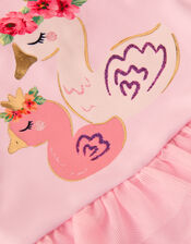 Baby Ducky Tulle Swimsuit, Pink (PINK), large