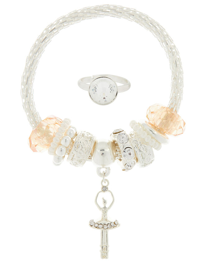 Sparkle Ballerina Bracelet and Ring Set, , large