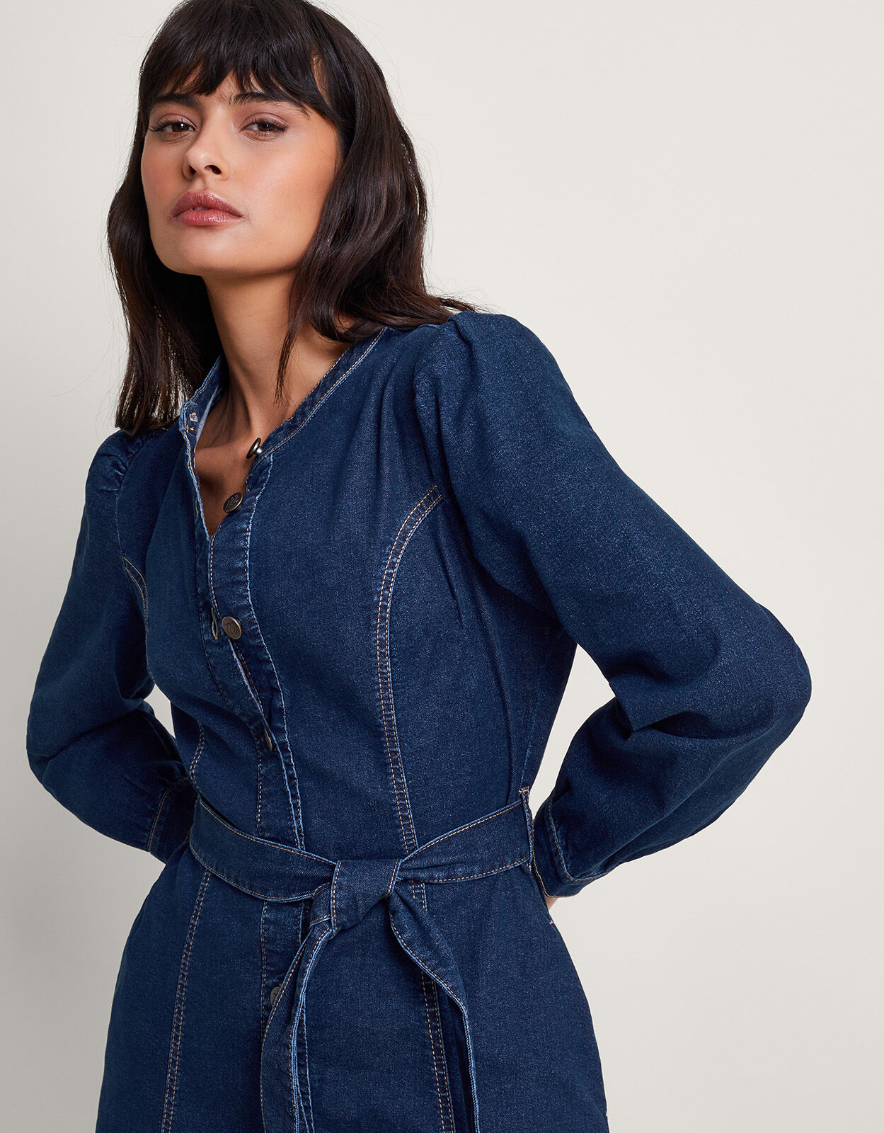Monsoon isla store denim dress