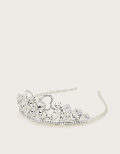 Jewel Butterfly Bridesmaid Tiara, , large