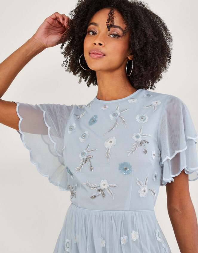 Catherine Embellished Maxi Dress with Recycled Polyester, CLOUD, large