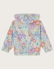 Floral Print Windbreaker Jacket, Multi (MULTI), large