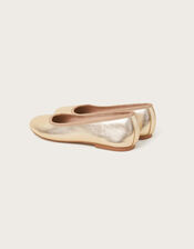 Metallic Ballet Flats, Gold (GOLD), large