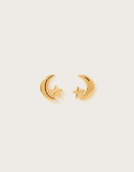 Moon Star Studs, , large