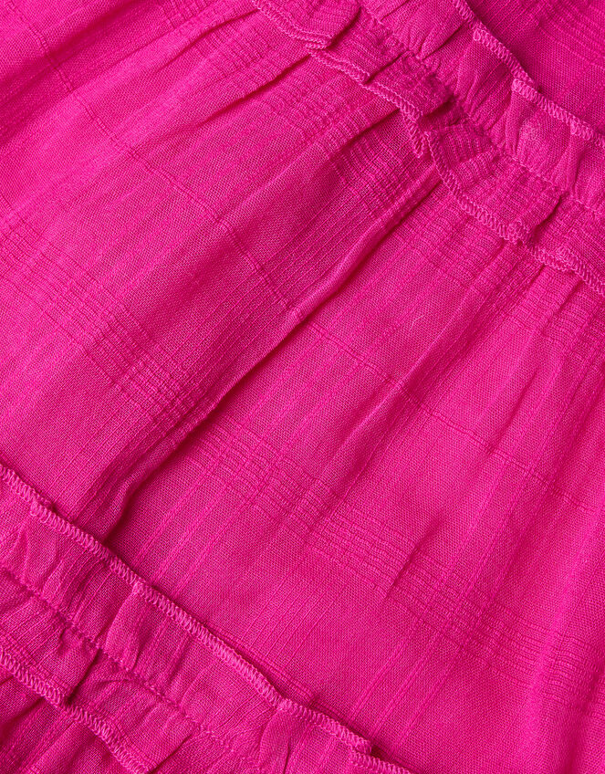 Beach Crochet Trim Dress, Pink (BRIGHT PINK), large