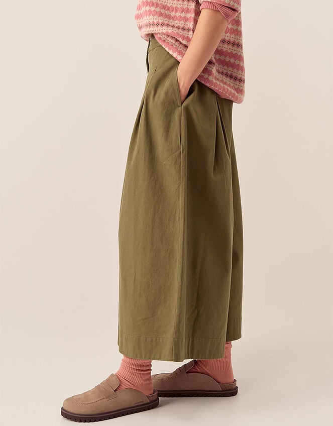 East Rosie Cotton Twill Trousers, Green (GREEN), large