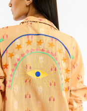 Wild Charlie Jacquard Shirt, Orange (ORANGE), large