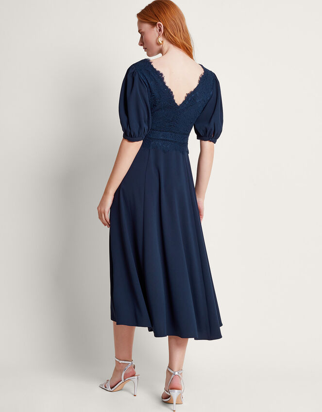 Nancy Lace Tea Dress, Blue (NAVY), large