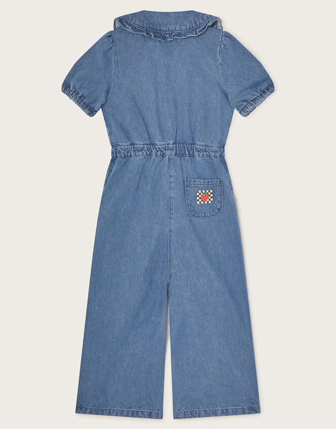 Denim Jumpsuit, Blue (BLUE), large