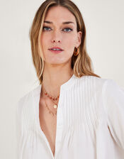 Stone Charm Layered Necklace, , large
