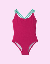 Hatley Cross Strap Swimsuit, Pink (PINK), large