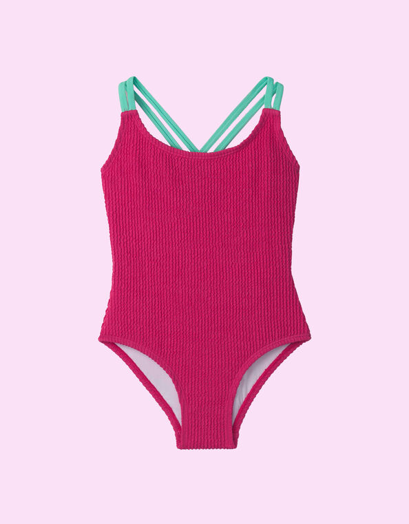 Hatley Cross Strap Swimsuit, Pink (PINK), large