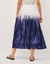 Elise Ombr&eacute; Dip Dye Midi Skirt, Blue (BLUE), large