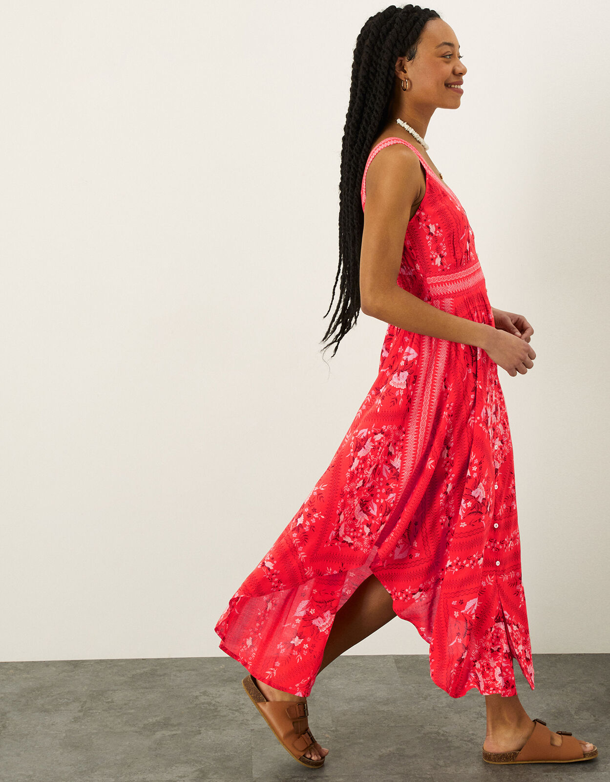 Red beach hotsell dress