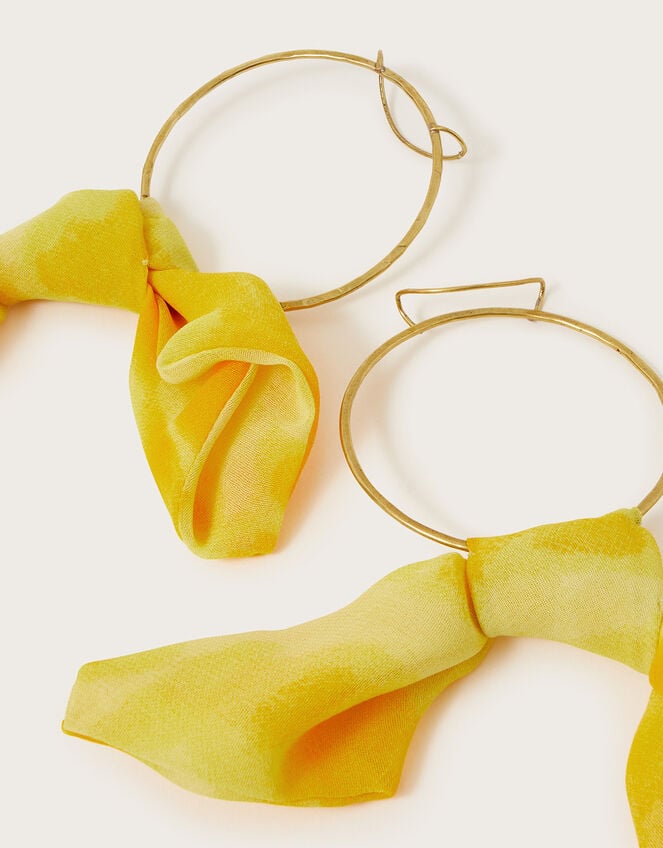 Large Scarf Hoop Earrings, , large