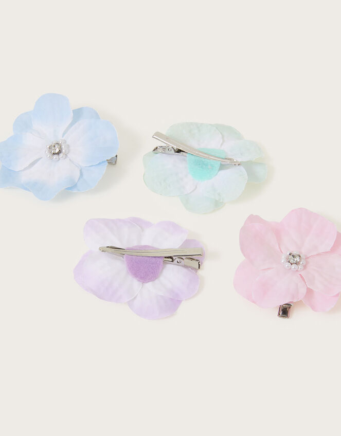 Beaded Flower Clips 4 Pack , , large