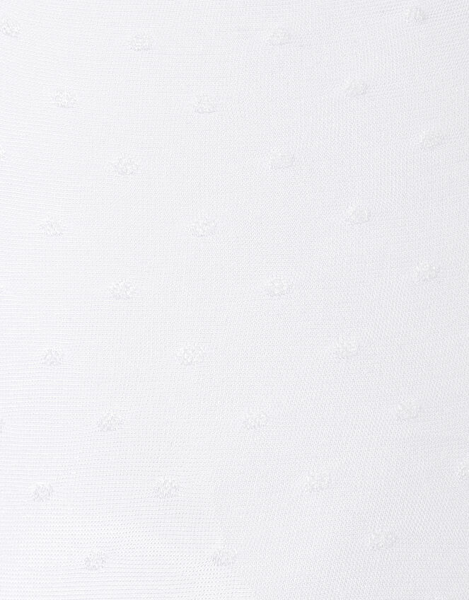 Bridal Spot Tights, White (WHITE), large