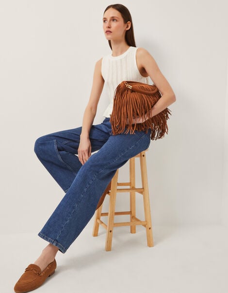 Ruby Wide Leg Jeans, Blue (DENIM BLUE), large