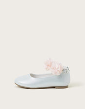 Corsage Strap Ballet Flats, Green (SAGE), large