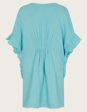 Cheesecloth Kaftan, Blue (BLUE), large