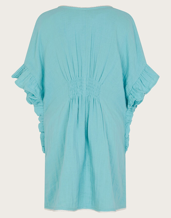 Cheesecloth Kaftan, Blue (BLUE), large