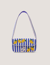 Lyra Lemon Beaded Bag, , large