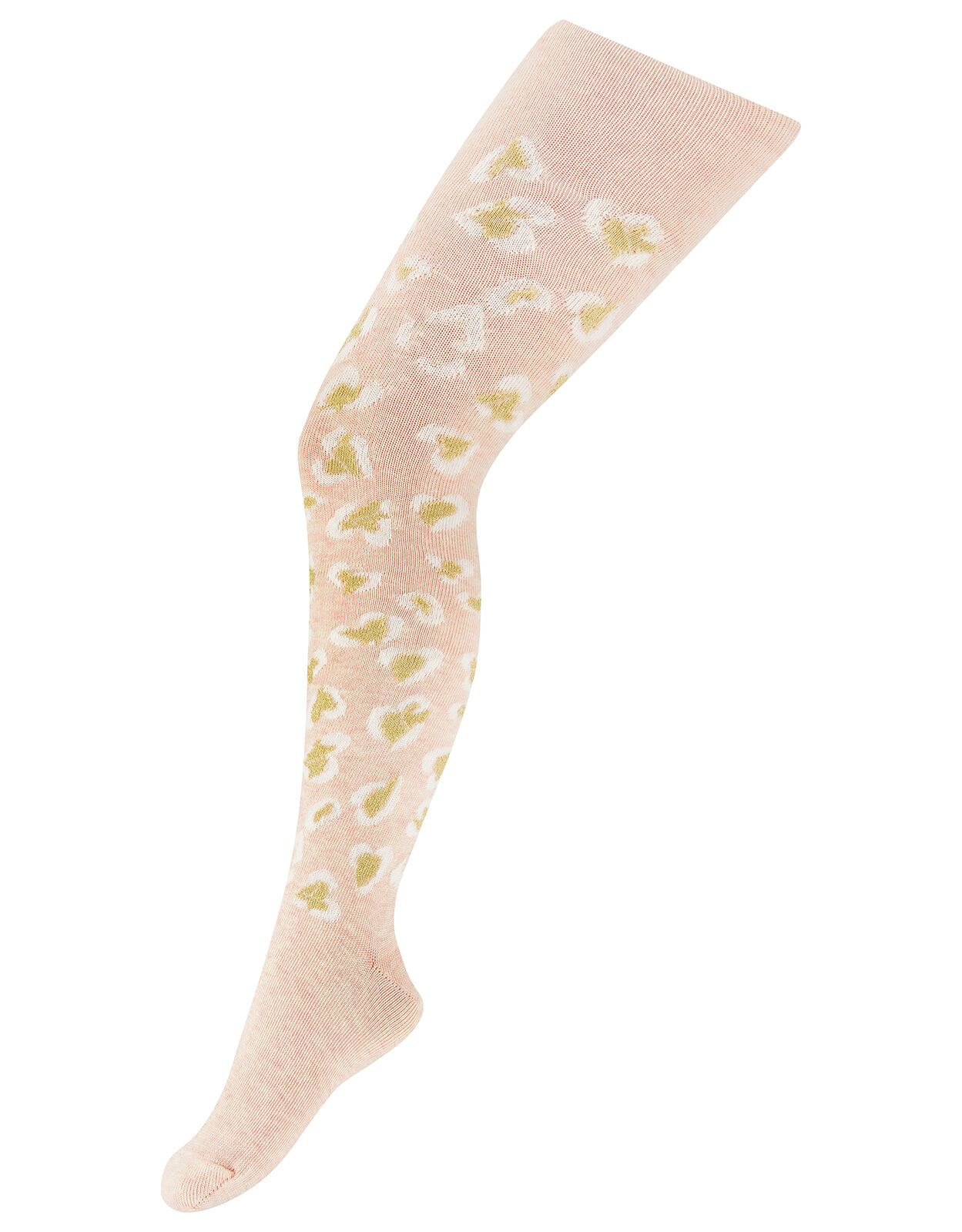 Heart Leopard Tights Multi Girls Tights Socks Monsoon Global