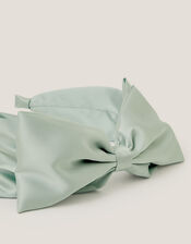 Bridesmaid Bow Headband, Green (SAGE), large