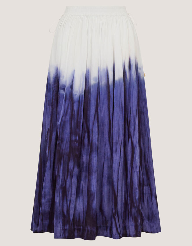 Elise Ombr&eacute; Dip Dye Midi Skirt, Blue (BLUE), large