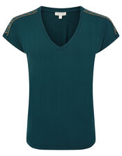 Heat-Seal Gem Jersey T-Shirt, Teal (TEAL), large