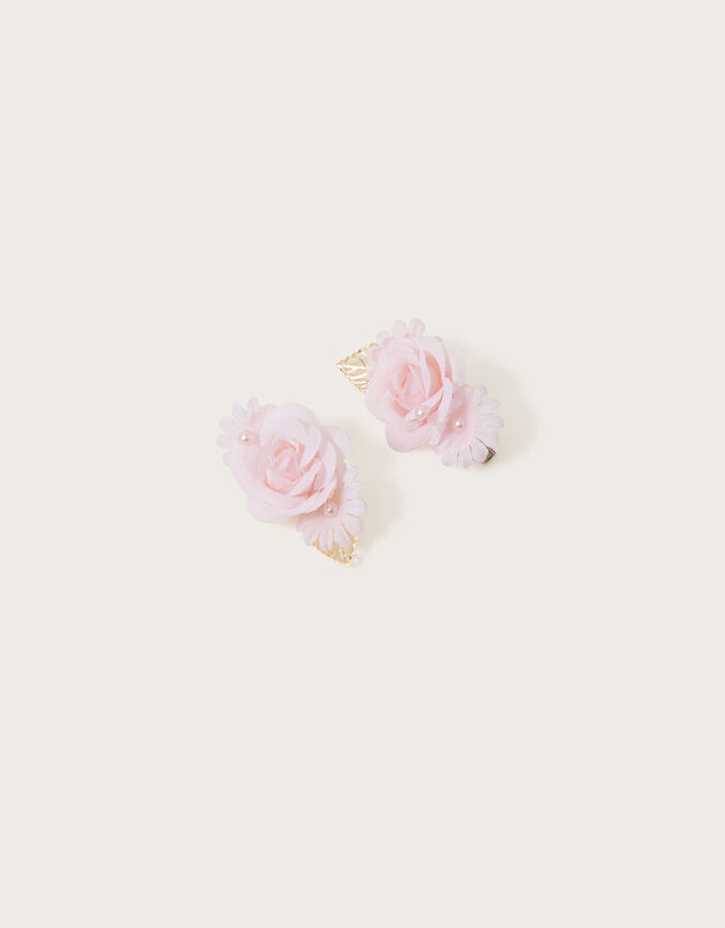 Blossom Floral Hair Clips Set of Two, , large