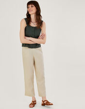 Pull-On Linen Trousers, Natural (NATURAL), large