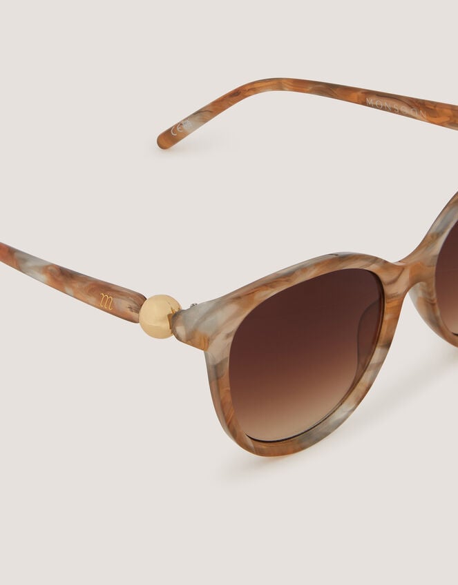 Marbled Preppy Sunglasses, , large