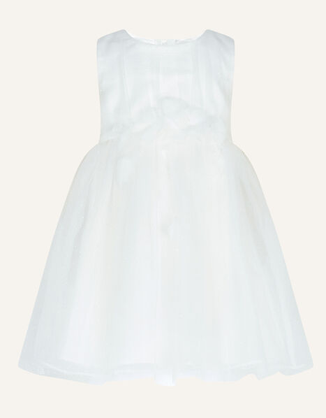 Baby Glitter 3D Dress Ivory, Ivory (IVORY), large