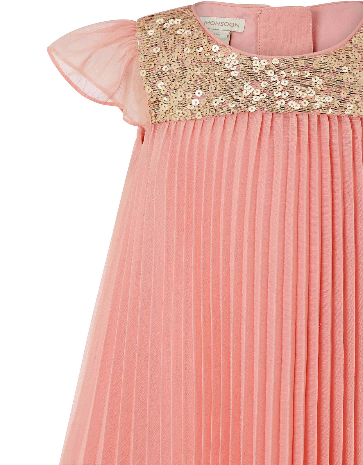 baby pink pleated dress