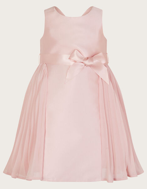 Baby Polly Pleated Bridesmaids Dress, Pink (PINK), large
