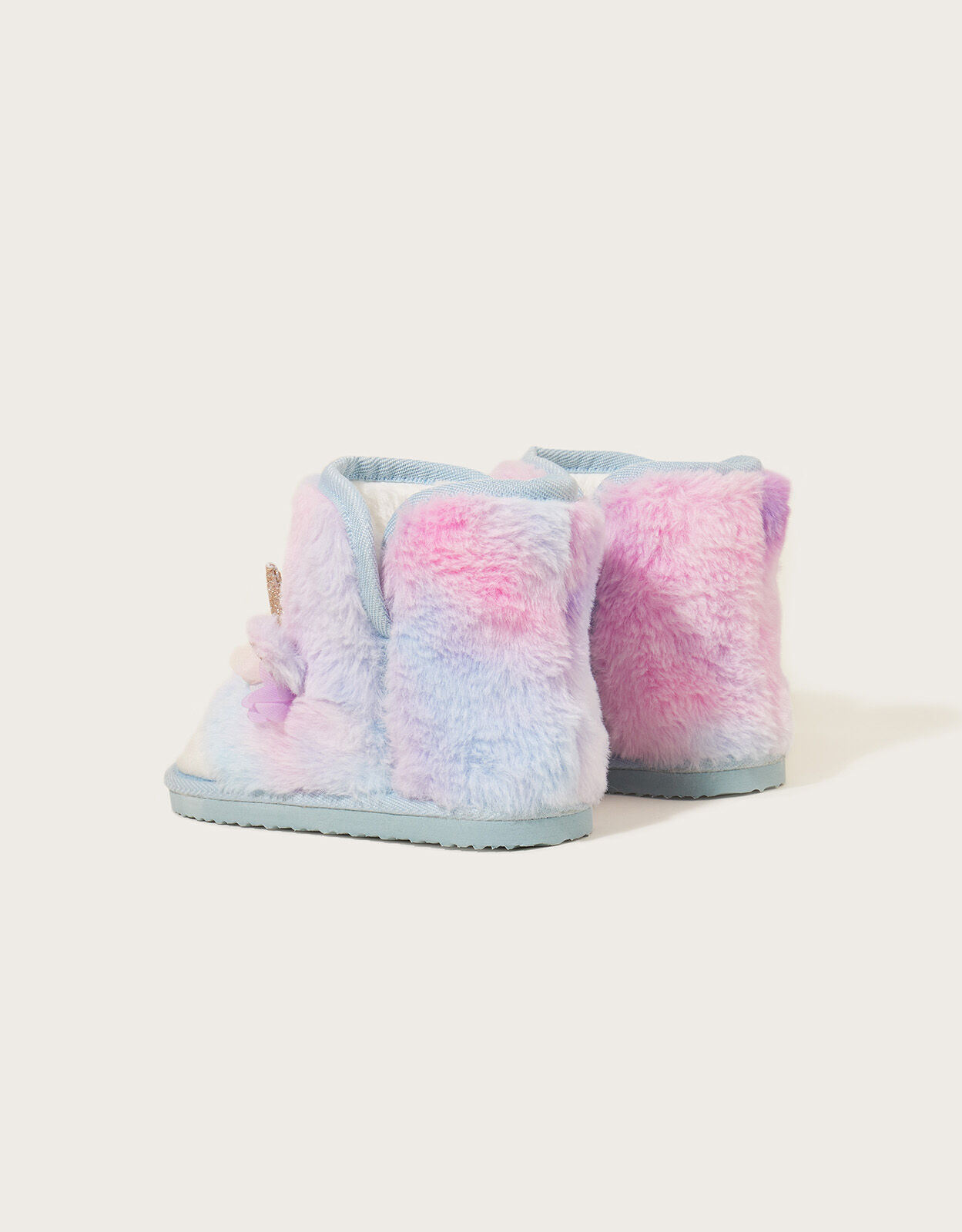 Rainbow slipper top boots