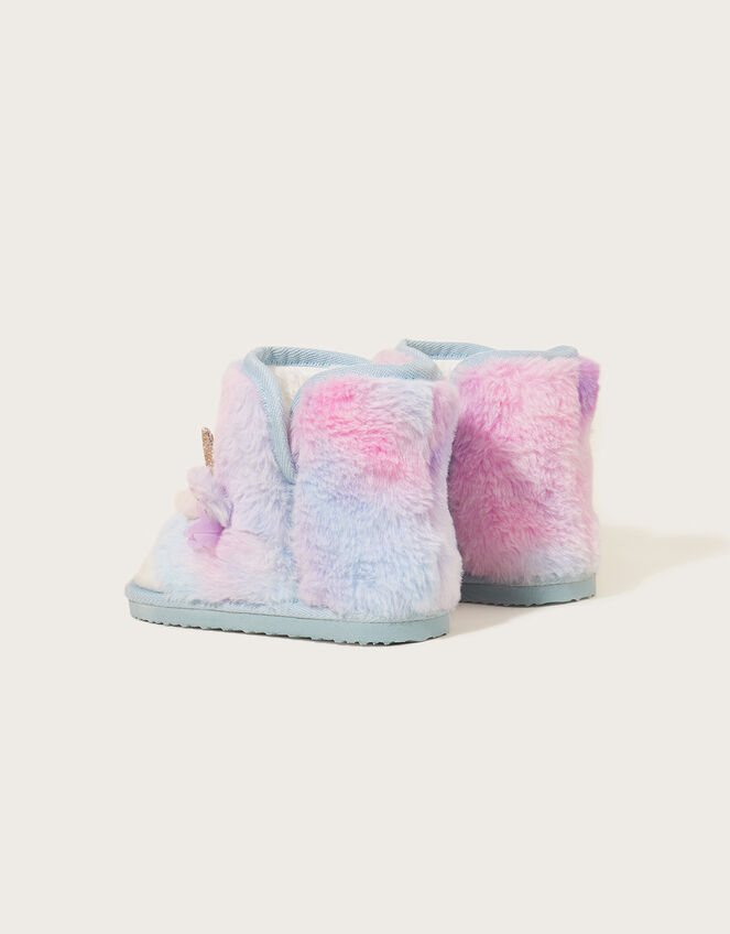 Rainbow Unicorn Slipper Boots, Multi (MULTI), large