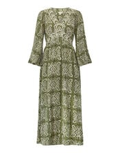 East Ashley Batik Maxi Dress, Green (GREEN), large