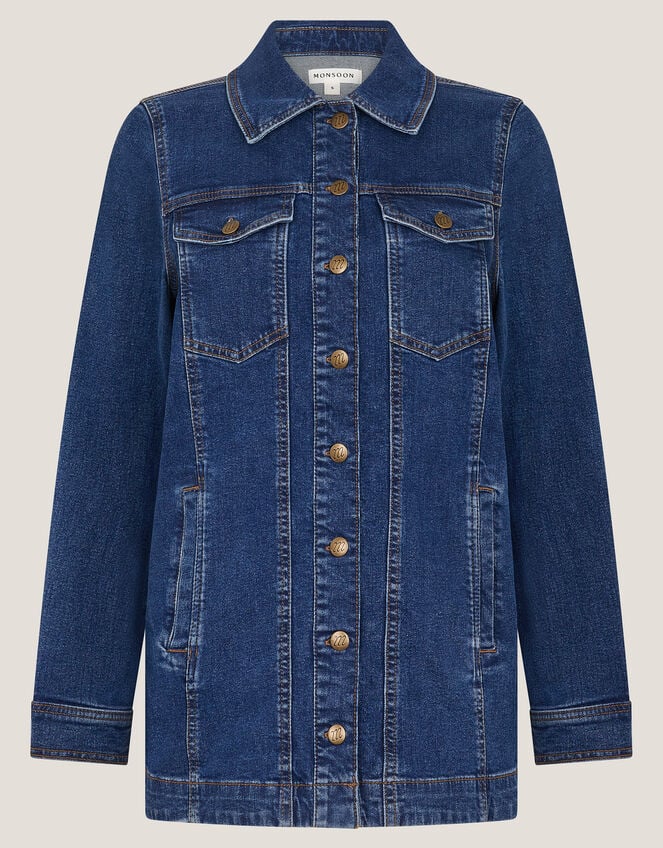 Milly Denim Jacket, Blue (MID AUTHENTIC BLUE), large
