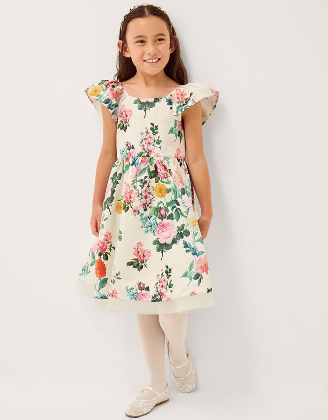 Kelli Botanical Floral Print Dress, Multi (MULTI), large