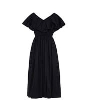 Devotion Twins Deos Frill Maxi Dress, Black (BLACK), large