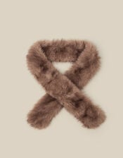 Esta Faux Fur Skinny Scarf , , large