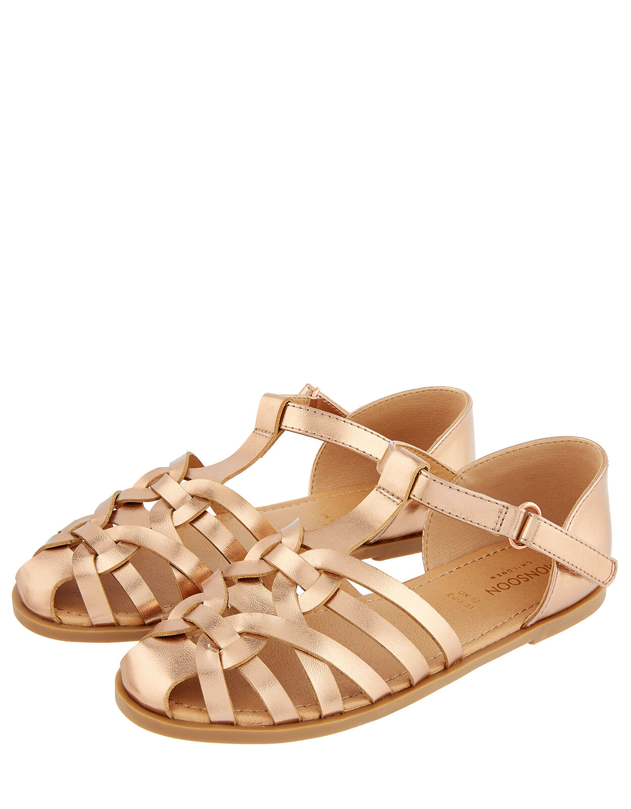 girls rose gold sandals