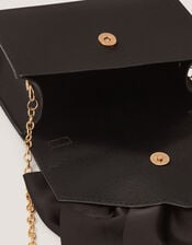 Satin Bow Bag, Black (BLACK), large